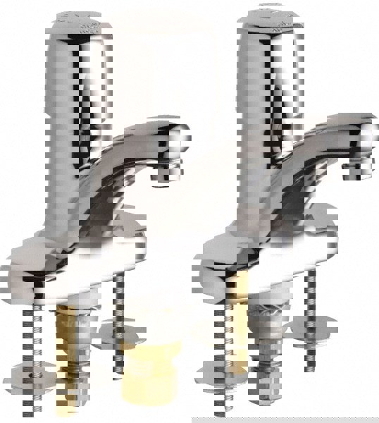 Round Handle, Deck Mounted Bathroom Fauc